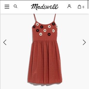 Madewell Embroidered Sunflower Cami Dress